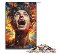 1000 Piece Jigsaws for Adults Colorful Psychedelic Painting Boy Jigsaw Puzzle - Challenging Game A Work of Art Suitable for And Teenager 14 And Up 1000 PCS(38x26cm)