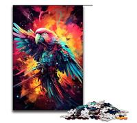 1000 Piece Jigsaws for Adults Colorful Psychedelic Parrot12 Puzzles Gifts Birthday Present Gifts for for Teenager Age 14 And Up 1000 PCS(75x50cm)
