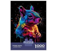 1000 Piece Jigsaws for Adults Colorful Squirrel Art Jigsaws for Adults Brain Teaser Game Analysis And Logic Great Gift for Gaming 70x50cm/1000pcs