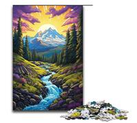 1000 Piece Jigsaws for Adults Colourful Beautiful Mountains Puzzles Gifts Birthday Present Gifts for for Teenager Age 14 And Up 1000 PCS(75x50cm)