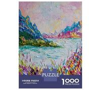 1000 Piece Jigsaws for Adults Colourful Calm Jigsaws for Adults Brain Teaser Game Analysis And Logic Great Gift for Gaming 38x26cm/1000pcs