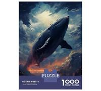 1000 Piece Jigsaws for Adults Cosmic Creatures of Whale Puzzles for Adults Relax Games Difficult Challenge Birthday Present, Gifts, 52x38cm/1000pcs