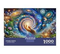 1000 Piece Jigsaws for Adults Cosmic Harmony Painting Puzzles for Adults Relax Games Difficult Challenge Birthday Present, Gifts, 70x50cm/1000pcs