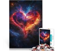 1000 Piece Jigsaws for Adults Cosmic Heart Nebula Spielzeug Lernspiele Stressabbau Verbessern Sie das Gedächtnis52x38cm