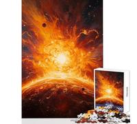 1000 Piece Jigsaws for Adults Cosmic Inferno︰ Birth of A Supernova Toy Wall Decor Art Work Gift for Educational Game Artists' Collection, Fine Arts Size 38x52cm