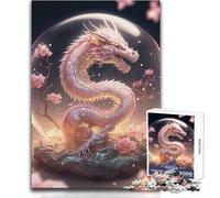 1000 Piece Jigsaws for Adults Crystal Chinese Dragon Enjoyful Peaceful Spare Time Exact Precision Fit Play Toy Size 50x75cm