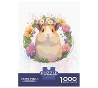 1000 Piece Jigsaws for Adults Cute Pet Hamster Painting Jigsaw for Adults Toy Wall Decor Presents for Women Challenging To Complete 52x38cm/1000pcs