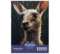 1000 Piece Jigsaws for Adults Cute Wet Kangaroo Adult Jigsaw Puzzle Fun Games But Fun And Humorous Challenging To Complete 52x38cm/1000pcs