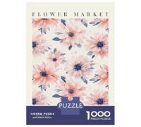 1000 Piece Jigsaws for Adults Dahlia Bogota Flower Market Jigsaws for Adults Brain Teaser Game Analysis And Logic Great Gift for Gaming 52x38cm/1000pcs