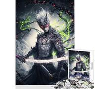 1000 Piece Jigsaws for Adults Demonic Samurai Warrior Toy Wall Decor Art Work Gift for Educational Game Artists' Collection, Fine Arts Size 50x75cm