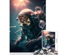 1000 Piece Jigsaws for Adults Diving Into The Unknown Jigsaw Puzzles for Teenagers Enhance Memory Educational Challenge Unique Challenge Game (50x75cm)