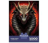 1000 Piece Jigsaws for Adults Dragon Hell Portrait Jigsaws for Adults Brain Teaser Game Analysis And Logic Great Gift for Gaming 70x50cm/1000pcs