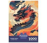 1000 Piece Jigsaws for Adults Dragon New Year China Jigsaw for Adults Toy Wall Decor Presents for Women Challenging To Complete 38x26cm/1000pcs