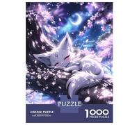 1000 Piece Jigsaws for Adults Dream Kitsune Anime Fox Puzzle for Adults Brain Teaser Game Precision Cutting Challenging To Complete 52x38cm/1000pcs