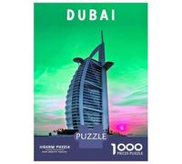 1000 Piece Jigsaws for Adults Dubai Burj Al Arab Poster Jigsaw for Adults Relax Games Analysis And Logic Gifts for Friends And Family 52x38cm/1000pcs