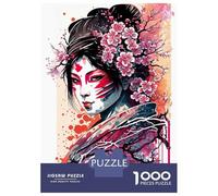 1000 Piece Jigsaws for Adults Dynamic Abstract Cubist Snowboarder in Action Puzzle for Adults Brain Teaser Game Precision Cutting Challenging To Complete 38x26cm/1000pcs