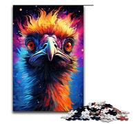 1000 Piece Jigsaws for Adults Emu's Colorful Psychedelic Jigsaw Puzzle - Challenging Game A Work of Art Suitable for And Teenager 14 And Up 1000 PCS(75x50cm)