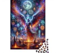 1000 Piece Jigsaws for Adults Enchanted Celestial Wings Puzzle for Adults Brain Teaser Game Precision Cutting Challenging To Complete 52x38cm/1000pcs