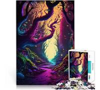 1000 Piece Jigsaws for Adults Enchanted Woods Made of wood Suitable for ages 14 and up Family Games deal as gifts for the whole family 。size:50x75cm/19.68x29.52inch