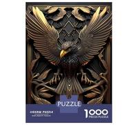 1000 Piece Jigsaws for Adults Epic Golden Phoenix Jigsaws for Adults Brain Teaser Game Analysis And Logic Great Gift for Gaming 52x38cm/1000pcs