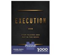 1000 Piece Jigsaws for Adults Execution Definition Jigsaws for Adults Brain Teaser Game Analysis And Logic Great Gift for Gaming 38x26cm/1000pcs