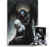 1000 Piece Jigsaws for Adults Fallen Angel Enjoyful Peaceful Spare Time Exact Precision Fit Play Toy Size 38x52cm