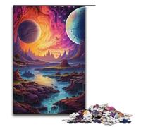 1000 Piece Jigsaws for Adults Fantasy Colorful Planet Jigsaw Puzzle - Challenging Game A Work of Art Suitable for And Teenager 14 And Up 1000 PCS(38x26cm)