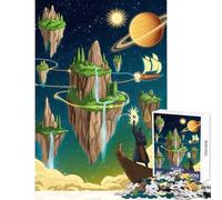 1000 Piece Jigsaws for Adults Fantasy Floating Islands Adventure︰ Explore Mystical Lands in The Sky Home Decoration Toys Great Gifts And Toys Relaxing Games Challenging To Complete PC
