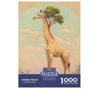 1000 Piece Jigsaws for Adults Fantasy Giraffe Animal Jigsaws for Adults Brain Teaser Game Analysis And Logic Great Gift for Gaming 70x50cm/1000pcs