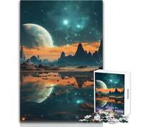 1000 Piece Jigsaws for Adults Fantasy Space Landscape Enjoyful Peaceful Spare Time Exact Precision Fit Play Toy Size 50x75cm