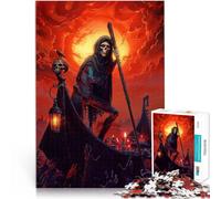 1000 Piece Jigsaws for Adults “Ferryman of the Underworld” Made of cardboard,for and 14 years and over unique challenge game A work of art。size:26x38cm/10.24x14.96inch