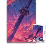 1000 Piece Jigsaws for Adults Fiery Blade of Karma Enjoyful Peaceful Spare Time Exact Precision Fit Play Toy Size 50x75cm