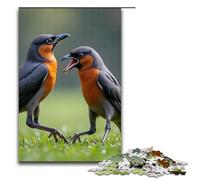 1000 Piece Jigsaws for Adults Fighting Birds Jigsaw Puzzle - Challenging Game A Work of Art Suitable for And Teenager 14 And Up 1000 PCS(75x50cm)
