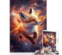 1000 Piece Jigsaws for Adults Fox in The Cosmos Relaxing Games But Fun And Humorous Toy Wall Decor Challenging To Complete (38x52cm)