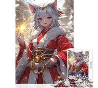 1000 Piece Jigsaws for Adults Fox Spirit Mage Relaxing Games But Fun And Humorous Toy Wall Decor Challenging To Complete (50x75cm)
