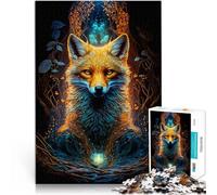 1000 Piece Jigsaws for Adults Fox Stressabbau Schwierige Herausforderung mit vollständig ineinander greifenden, zufällig geformten Teilen75x50cm