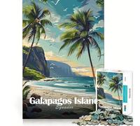 1000 Piece Jigsaws for Adults Galapagos Island, Ecuador Premium Edge Art Brain Teaser Gift Casual Play Game Birthday Activity (50x75cm)