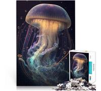 1000 Piece Jigsaws for Adults Galaxy Jellyfish Family Game Stress Reliever Difficult Challenge Suitable for couples 26x38cm