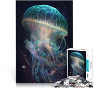 1000 Piece Jigsaws for Adults Galaxy Jellyfish Help the brain exercise addictive toys to cultivate patience Home Art Decor 26x38cm