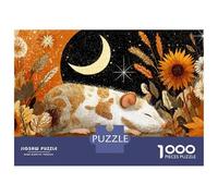1000 Piece Jigsaws for Adults Garden Rat Illustration Puzzle for Adults Brain Teaser Game Precision Cutting Challenging To Complete 70x50cm/1000pcs