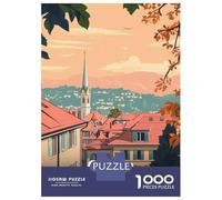1000 Piece Jigsaws for Adults Geneva Switzerland Cityscape Travel Jigsaw for Adults Toy Wall Decor Presents for Women Challenging To Complete 38x26cm/1000pcs