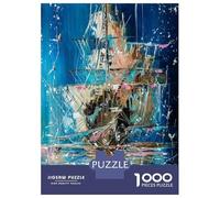 1000 Piece Jigsaws for Adults Ghost Ship Jigsaws for Adults Brain Teaser Game Analysis And Logic Great Gift for Gaming 38x26cm/1000pcs