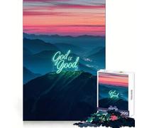 1000 Piece Jigsaws for Adults God Is Good Flawless Fit Art Creative Brain Play Rest Time Play Birthday Activity (50x75cm)