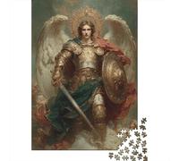 1000 Piece Jigsaws for Adults Golden Angel Armor Statue-1 Puzzles for Adults Relax Games Difficult Challenge Birthday Present, Gifts, 38x26cm/1000pcs