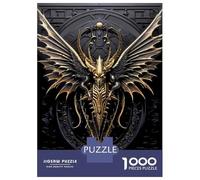 1000 Piece Jigsaws for Adults Golden Dragon Sovereign Jigsaws for Adults Brain Teaser Game Analysis And Logic Great Gift for Gaming 38x26cm/1000pcs