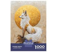 1000 Piece Jigsaws for Adults Golden Fox Painting Puzzles for Adults Family Games Perfect Decoration Challenging To Complete 70x50cm/1000pcs