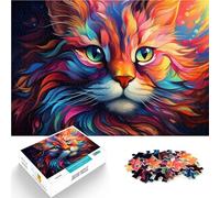 1000 Piece Jigsaws for Adults graffiti cat art Jigsaw Puzzle - Challenging Game Analysis and logic Suitable for and teenager 14 and up 50x75cm
