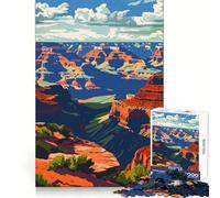 1000 Piece Jigsaws for Adults Grand Canyon Nature Art Accurate Joint Fun Brain Activity Fun Peace Time Play Birthday Activity (50x75cm)