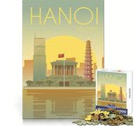 1000 Piece Jigsaws for Adults Hanoi Accurate Joint Fun Brain Activity Fun Peace Time Play Birthday Activity (38x52cm)