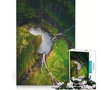 1000 Piece Jigsaws for Adults Hidden Oasis Educational Toy Fun Activities at Home for Birthday Chrismas 38x26cm
